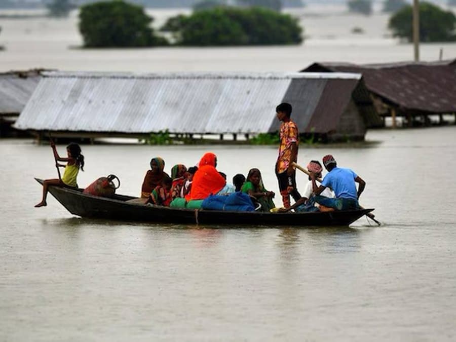 Assam floods affecting districts across the state